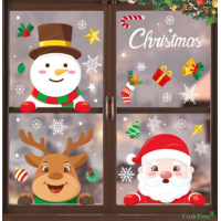 Kerst raamstickers - Set 2